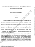 Cover page: Decision Times Reveal Private Information in Strategic Settings: Evidence from Bargaining Experiments