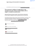 Cover page: The economic viability of suppressive crop rotations for the control of verticillium wilt in organic strawberry production