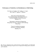 Cover page: Performance of underfloor air distribution in a field setting