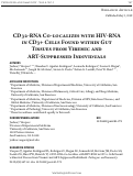 Cover page: CD32-RNA Co-localizes with HIV-RNA in CD3+ Cells Found within Gut Tissues from Viremic and ART-Suppressed Individuals