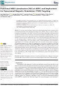 Cover page: Functional MRI Lateralization [M1] of dlPFC and Implications for Transcranial Magnetic Stimulation (TMS) Targeting.