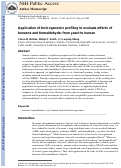 Cover page: Application of toxicogenomic profiling to evaluate effects of benzene and formaldehyde: from yeast to human