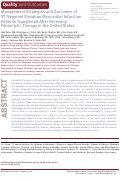 Cover page: Management Strategies and Outcomes of ST‐Segment Elevation Myocardial Infarction Patients Transferred After Receiving Fibrinolytic Therapy in the United States