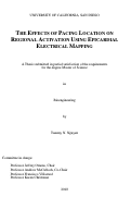 Cover page: The effects of pacing location on regional activation using epicardial electrical mapping