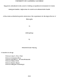 Cover page: Epigenetic embodiment in the context of shifting sociopolitical environments for Latinx immigrant families: implications for mental and cardiometabolic health.