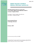 Cover page: Distributed energy resources in practice: A case study analysis and 
validation of LBNL's customer adoption model