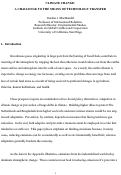 Cover page: Policy Paper 02: Climate Change: A Challenge to the Means of Technology Transfer