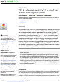 Cover page: PCH-2 collaborates with CMT-1 to proofread meiotic homolog interactions.