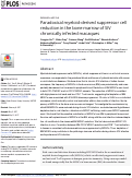 Cover page: Paradoxical myeloid-derived suppressor cell reduction in the bone marrow of SIV chronically infected macaques