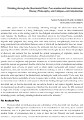 Cover page: Thinking through the Decolonial Turn: Post-continental Interventions in  Theory, Philosophy, and Critique—An Introduction