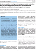 Cover page: Anetoderma before development of antiphospholipid antibodies: delayed development and monitoring of antiphospholipid antibodies in an SLE patient presenting with anetoderma