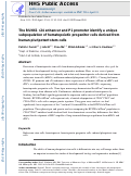 Cover page: The RUNX1 +24 Enhancer and P1 Promoter Identify a Unique Subpopulation of Hematopoietic Progenitor Cells Derived from Human Pluripotent Stem Cells