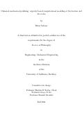 Cover page: Chemical mechanical polishing: asperity-based computational modeling at the feature and die scales