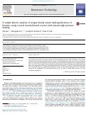 Cover page: A simple kinetic analysis of syngas during steam hydrogasification of biomass using a novel inverted batch reactor with instant high pressure feeding