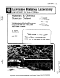 Cover page: TRISEBIS(TRIMETHYLSIL)AMIDO]URANIUM: COMPOUNDS WITH TRI-,TETRA-, AND PENTA-VALENT URANIUM