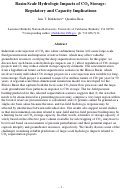 Cover page: Basin-Scale Hydrologic Impacts of CO2 Storage: Regulatory and Capacity Implications