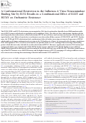 Cover page: A Conformational Restriction in the Influenza A Virus Neuraminidase Binding Site by R152 Results in a Combinational Effect of I222T and H274Y on Oseltamivir Resistance