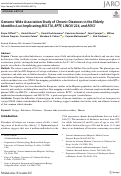 Cover page: Genome-Wide Association Study of Chronic Dizziness in the Elderly Identifies Loci Implicating MLLT10, BPTF, LINC01224, and ROS1