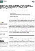 Cover page: Restoring the Patient’s Pre-Arthritic Posterior Slope Is the Correct Target for Maximizing Internal Tibial Rotation When Implanting a PCL Retaining TKA with Calipered Kinematic Alignment