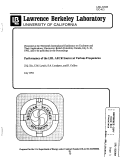 Cover page: Performance of the LBL AECR Source at Various Frequencies