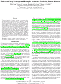 Cover page: End-to-end Deep Prototype and Exemplar Models for Predicting Human Behavior