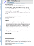 Cover page: Loss of Tsc1 from striatal direct pathway neurons impairs endocannabinoid-LTD and enhances motor routine learning