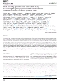 Cover page: Multi-ancestry genome-wide association study accounting for gene-psychosocial factor interactions identifies novel loci for blood pressure traits