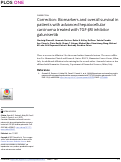 Cover page: Correction:&nbsp;Biomarkers and overall survival in patients with advanced hepatocellular carcinoma treated with TGF-βRI inhibitor galunisertib.