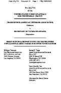 Cover page: Transgender American Veterans Association v. Secretary of Veterans Affairs: Amicus Brief