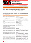 Cover page: Racial/ethnic disparities in hepatocellular carcinoma treatment and survival in California, 1988-2012