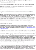 Cover page: Gender Identity Disparities in Criminal Victimization