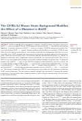 Cover page: The C57BL/6J Mouse Strain Background Modifies the Effect of a Mutation in Bcl2l2