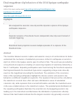 Cover page: Dual megathrust slip behaviors of the 2014 Iquique earthquake sequence