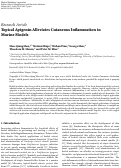 Cover page: Topical Apigenin Alleviates Cutaneous Inflammation in Murine Models