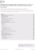 Cover page: Emerging and Reemerging Neglected Tropical Diseases: a Review of Key Characteristics, Risk Factors, and the Policy and Innovation Environment