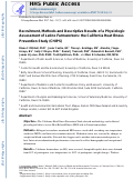 Cover page: Recruitment, Methods, and Descriptive Results of a Physiologic Assessment of Latino Farmworkers