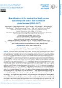 Cover page: Quantification of the dust optical depth across spatiotemporal scales with the MIDAS global dataset (2003–2017)