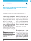 Cover page: How supervisor trust affects early residents’ learning and patient care: A qualitative study