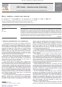 Cover page of Burrs—Analysis, control and removal