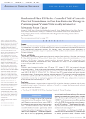 Cover page: Randomized Phase III Placebo-Controlled Trial of Letrozole Plus Oral Temsirolimus As First-Line Endocrine Therapy in Postmenopausal Women With Locally Advanced or Metastatic Breast Cancer