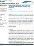 Cover page: Using Lagrangian‐based process studies to test satellite algorithms of vertical carbon flux in the eastern North Pacific Ocean