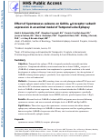 Cover page: Effect of spontaneous seizures on GABAA receptor α4 subunit expression in an animal model of temporal lobe epilepsy.