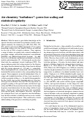 Cover page: Air-chemistry "turbulence": power-law scaling and statistical regularity