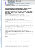 Cover page: Associations of Lipid Levels and Cognition: Findings from the Hispanic Community Health Study/Study of Latinos