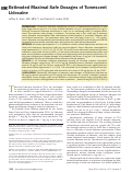 Cover page: Estimated Maximal Safe Dosages of Tumescent Lidocaine