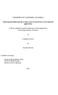 Cover page: Analyzing and addressing the security issues of non-browser web-connected applications