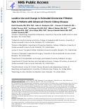 Cover page: Laxative Use and Change in Estimated Glomerular Filtration Rate in Patients With Advanced Chronic Kidney Disease