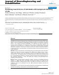 Cover page: Predicting muscle forces of individuals with hemiparesis following stroke