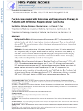 Cover page: Factors Associated With Outcomes and Response to Therapy in Patients With Infiltrative Hepatocellular Carcinoma