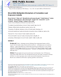 Cover page: Blood DNA methylation biomarkers of cumulative lead exposure in adults